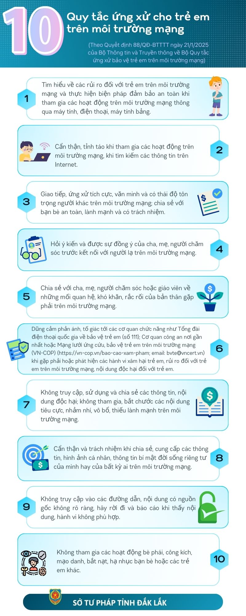 INFO 3 10 Quy tắc ứng xử cho trẻ em trên môi trường mạng (1)